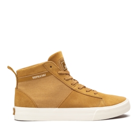 Tenis Altos Supra STACKS MID Hombre Bronceado/hueso (MX-73625)